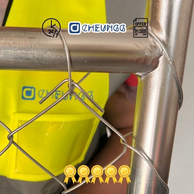 Wholesale Barbed Wire Top Chain Link Temporary Fence 6x10 6x12 Galvanized Construction Site Temporary Fencing for USA
