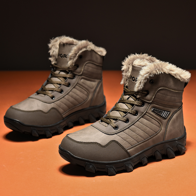 Factory Waterproof Fur Winter thigh high boots Fashion Winter Boot Warm Leather snow Boots