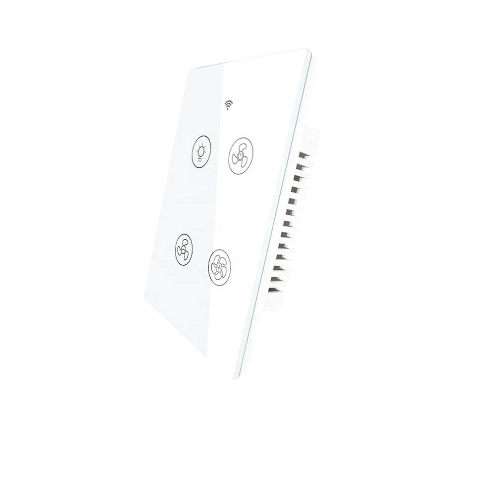 Us 120*76mm Smart Ceiling Fan Light Switch Relay Interruptor Wifi Rf Smart Life Tuya App Remote Control Smart Home