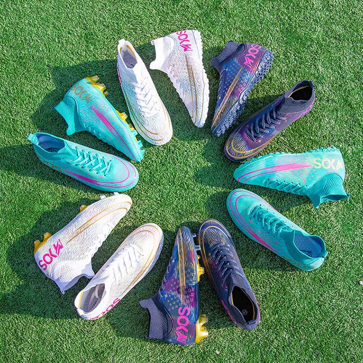 Factory Wholesale Outdoor Training Adult Nonslip Football Soccer Boots Shoes