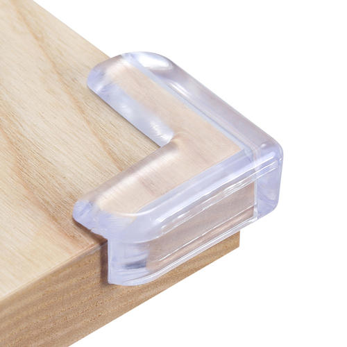 Silicone Child Safety Desk Corner Transparent Anti-Collision Angle Protective Cover Metal Table Baby Corner Protecto