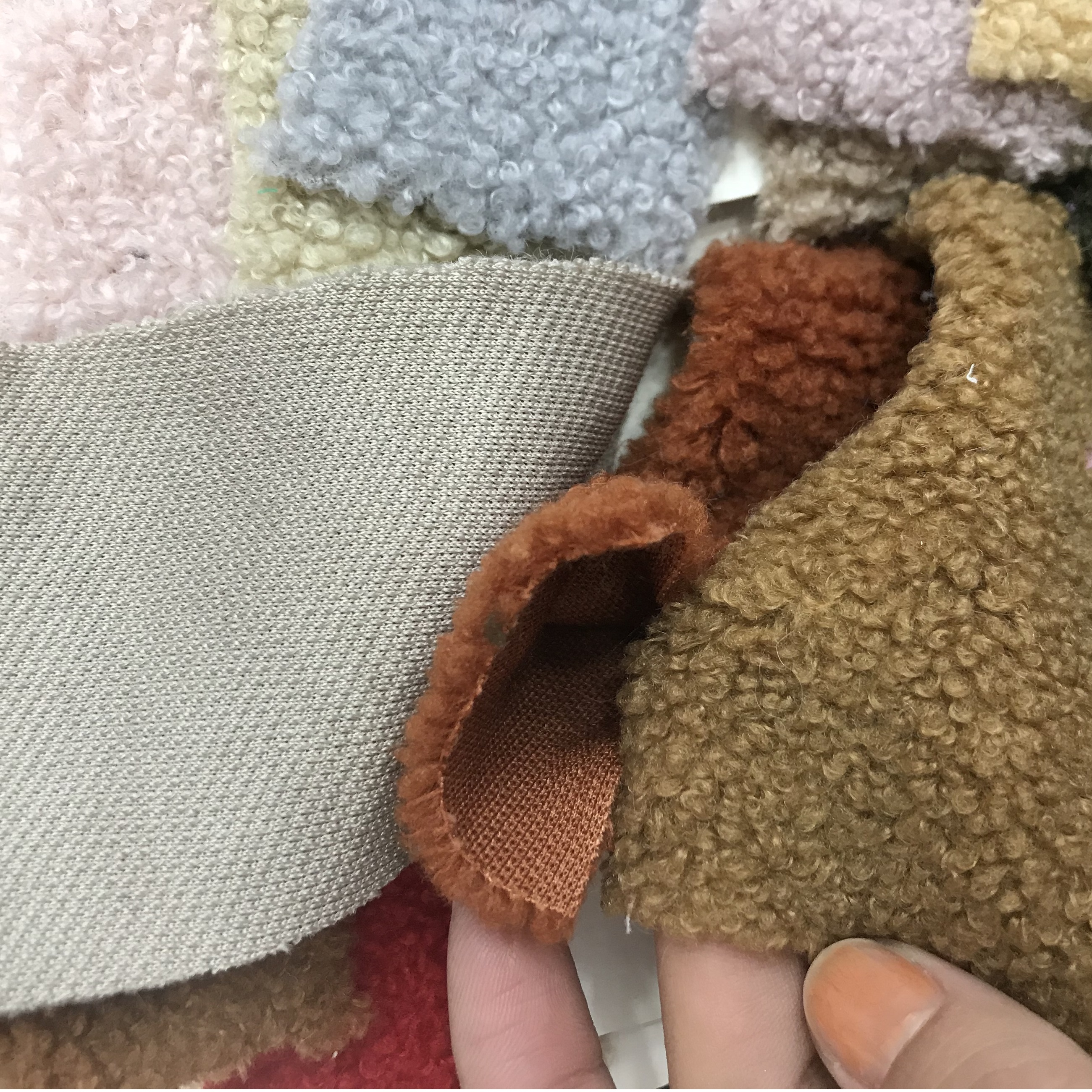 cut yard 100% Polyester Teddy bear fur for coat