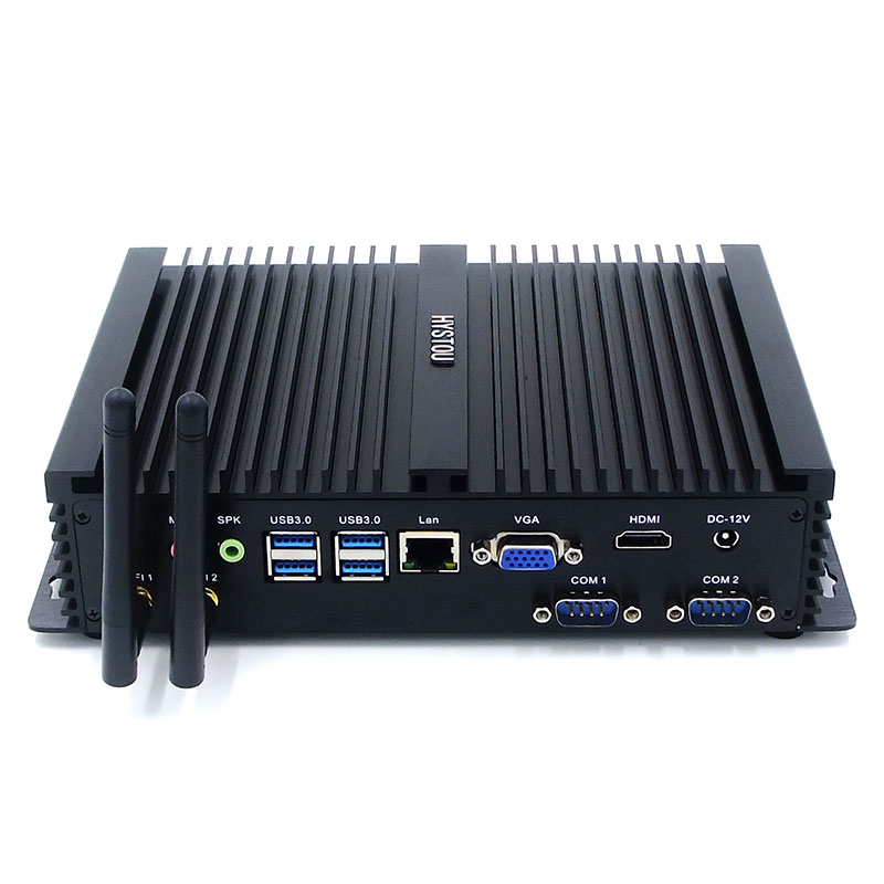 2 RS232 TV Box персональный компьютер портативный ноутбук i5 5250U Core мини ПК безвентиляторный ПК