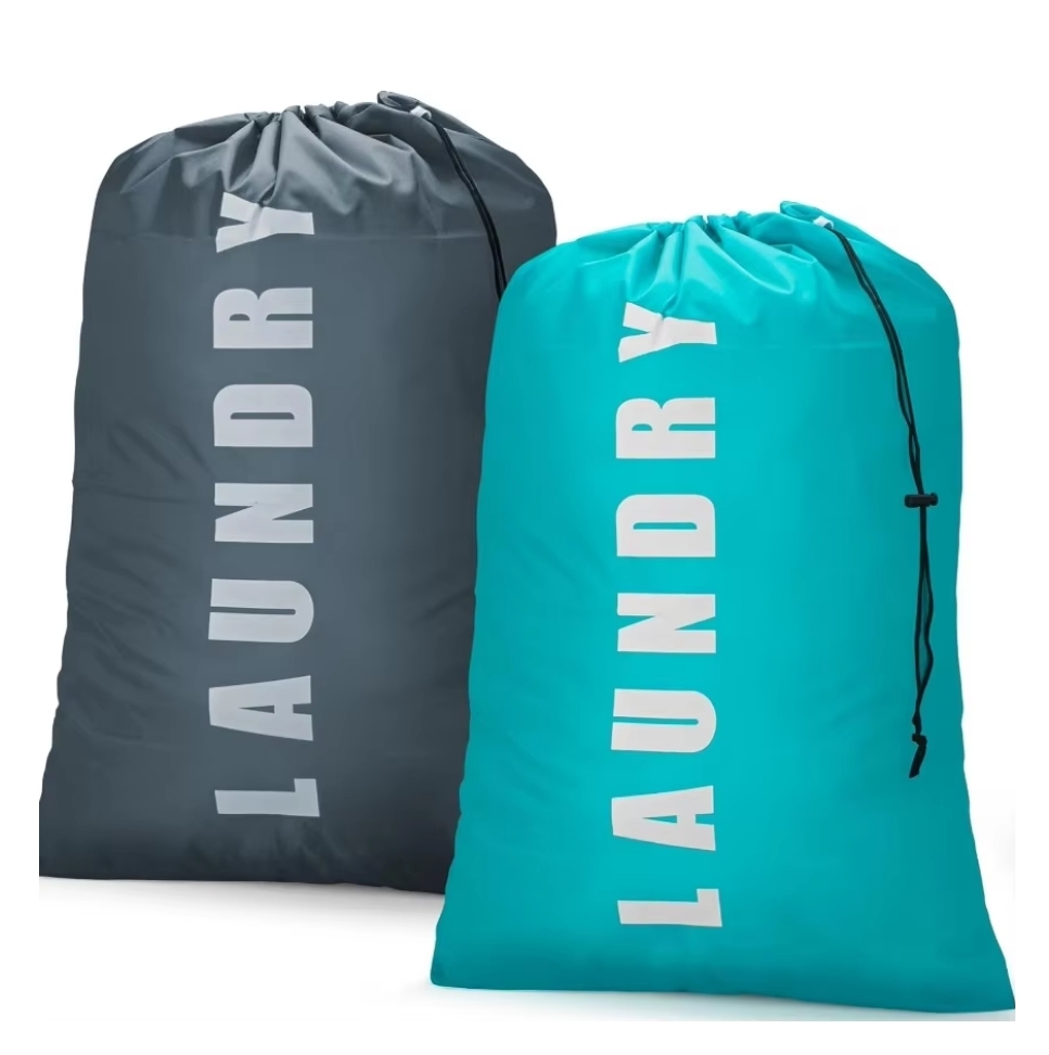 Nylon Laundry Bag Wash Travel Storage Pouch Machine Washable Dirty Clothes Organizer Wash Drawstring Bag