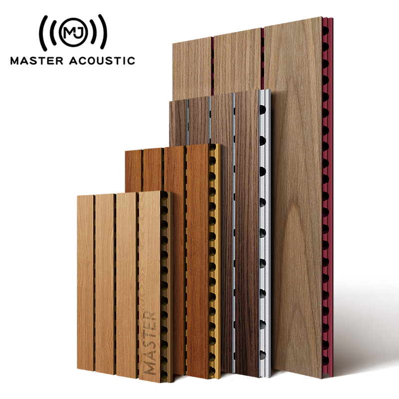 Master Acoustic panels Factory High density fireproof music studio noise reduction acoustic board slotted wood wall panels