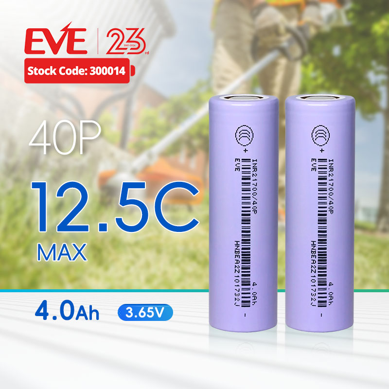 EVE 21700 40P 21700 battery lithium ion 4000mah Cylindrical Li-ion Rechargeable Battery 21700 cell for Special Vehicle