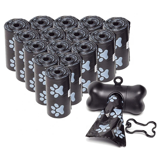 Animal Buddy Dog Poop Bags , Extra Thick and Strong Poop Bags for Dogs , 15 Doggy Bags Per Roll with dispenser