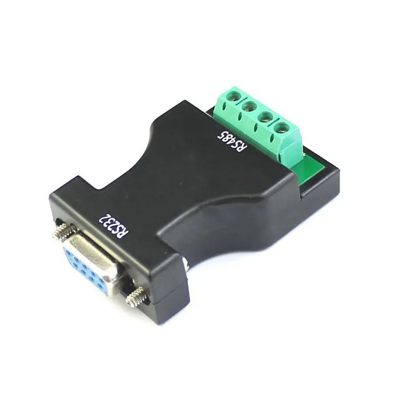 Taidacent Passive RS232 to RS485 Converter Connector Adapter DB9 Data Transmitter Half-duplex 232 to 485 Bidirectional Converter