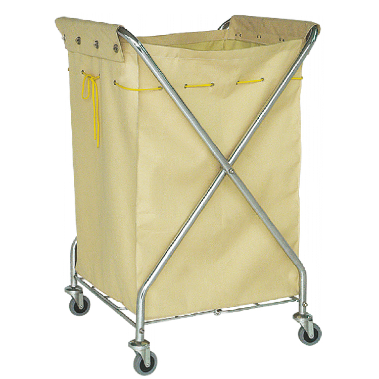 Haotian wholesale model D-027 X TYPE LAUNDRY CART