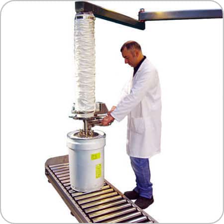 electric tube vacuum pail lifter for chemical drums pails and oil barrels
