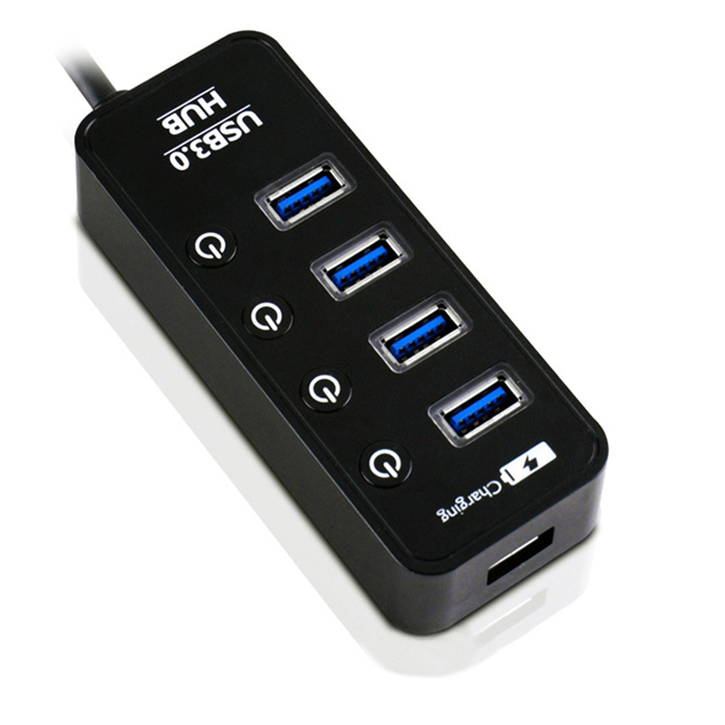 Новый частный режим высокоскоростной четыре порта smart USB3.0 хаб