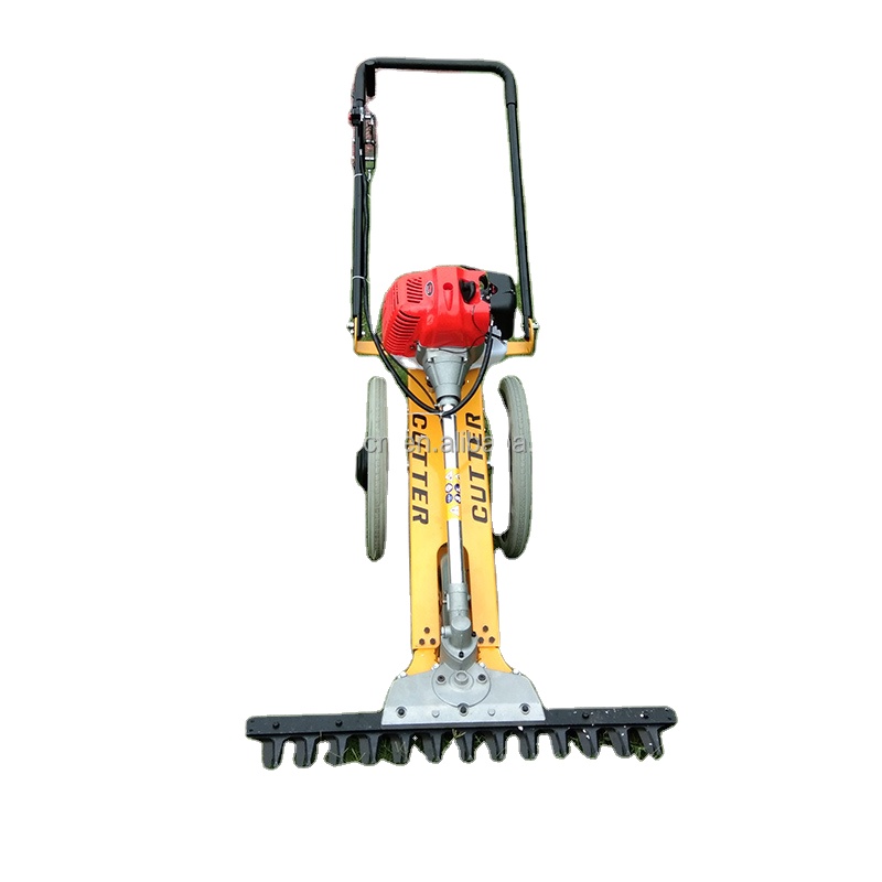 portable 4 stroke petrol lawn mover hand push machine for cut grass