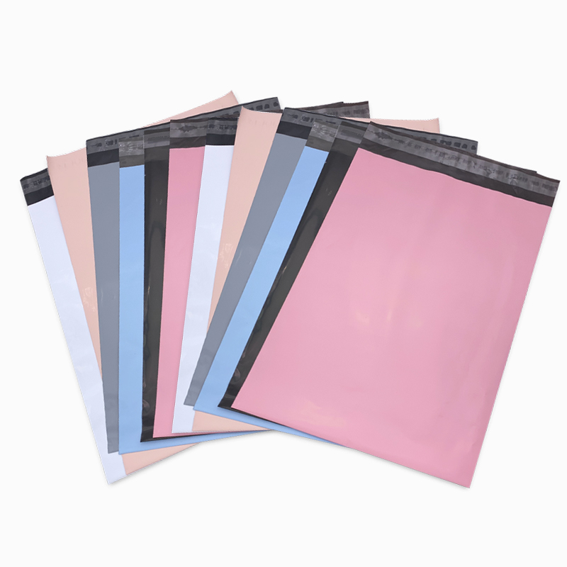 Eco Friendly Black Grey Pink Waterproof Clothing Packaging Poly Mailer Mail Packing Bags