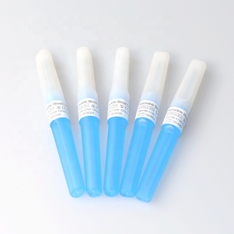 multi-sample disposable blood collection needle used with tubes