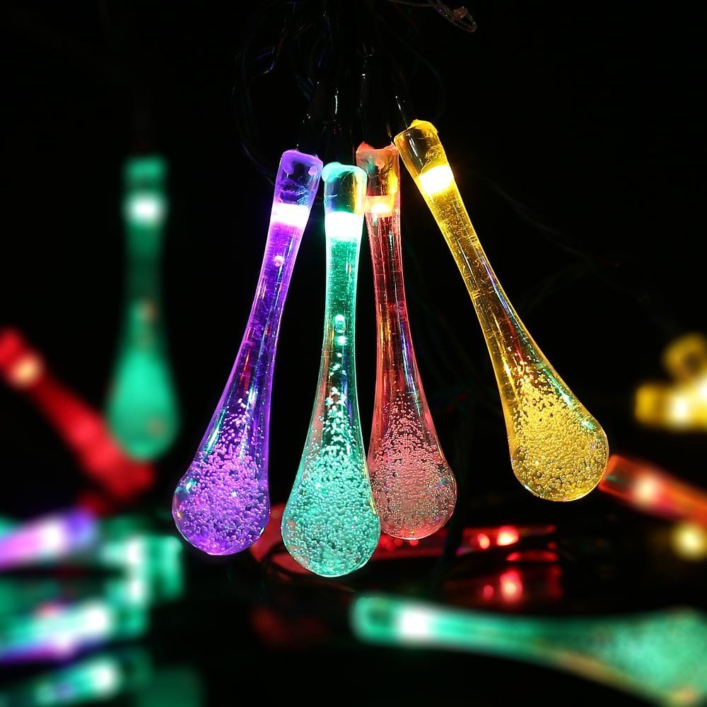 Room decoration Dry battery power remote control 30LED droplet lamp string light