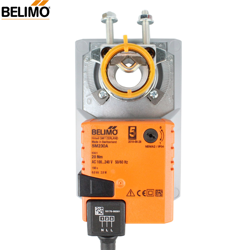 BELIMO 20NM SM230A 220V Виброгаситель для регулировки воздушные амортизаторы СУПЕР ТОНКОЕ (Ременная передача)