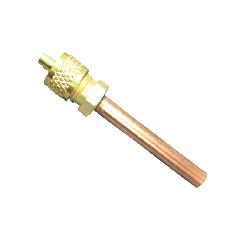 Refrigeration spare parts 1/4 Inch Schraeder Access Valve with Quarter Copper Tail