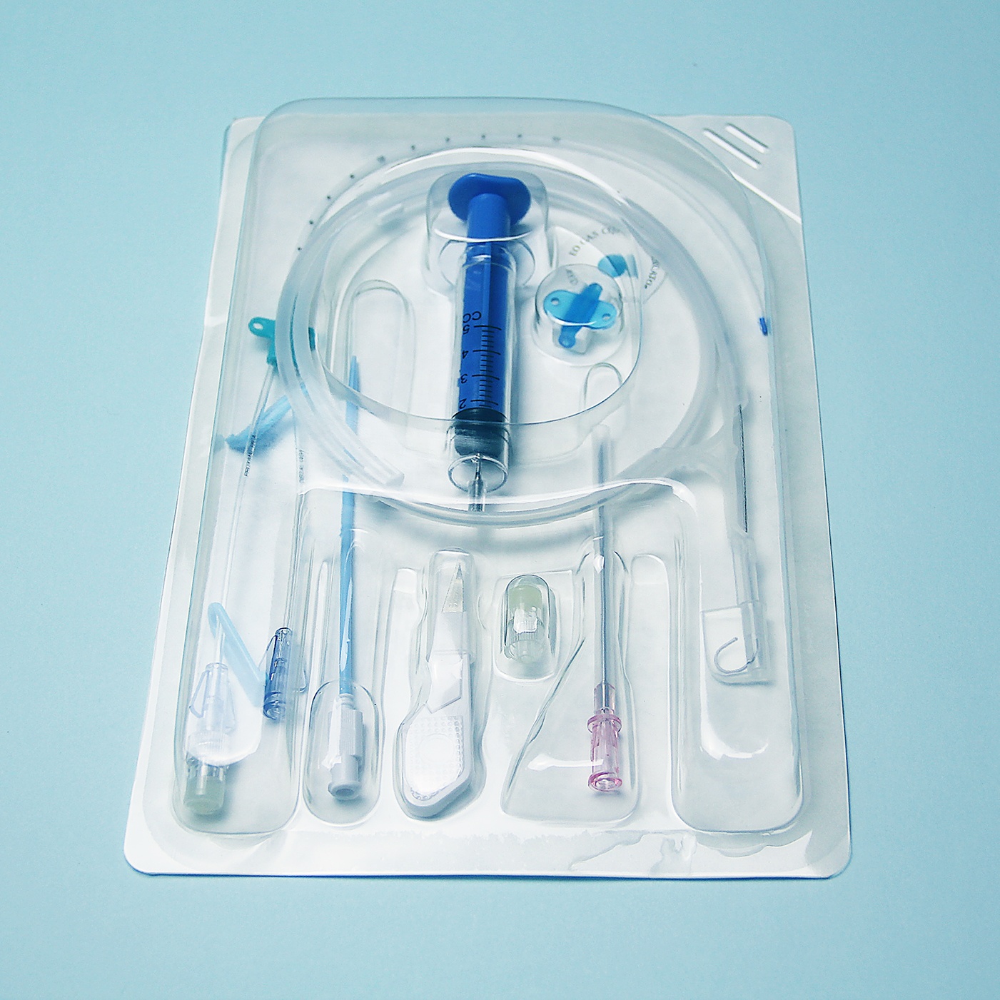 Tianck medical disposable consumables double lumen CVC kit central venous catheter set