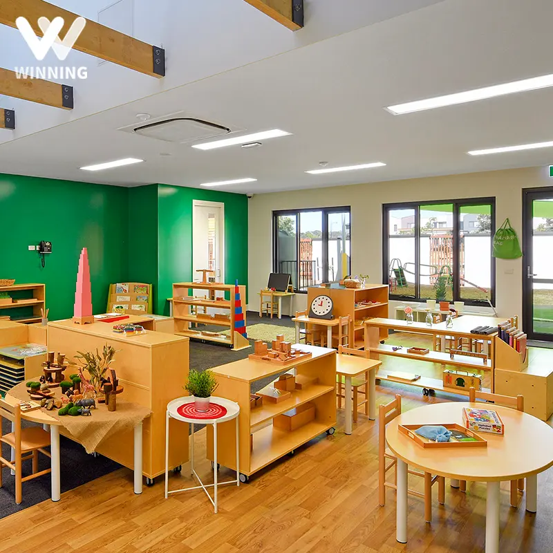 Winning Birch Plywood Material Kids Educational Montessori Classroom Furniture For Montessori School