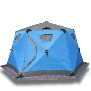 Портативная ветрозащитная Изолированная шестиугольная палатка для зимней рыбалки Firstents The Cube сохраняет тепло