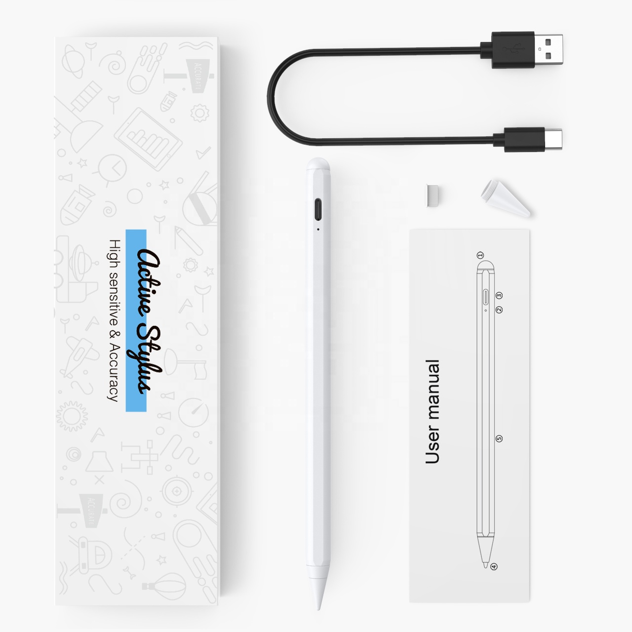 Острый наконечник для активных цифровых стилусов funda Apple pencil goojodoqq стилус для Apple iPad air 4 Pencil new 2020