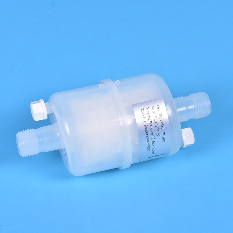 0.22um PP/polyproylene 2.5'' Capsule Filter for Ink Pharmaceutics with Multiple Connections