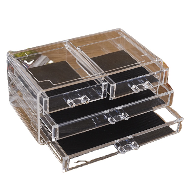 new arrival customized acrylic cosmetic makeup organizer clear lipstick storage box acrylic bag organizer storage box