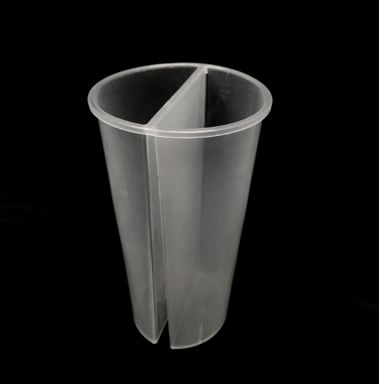 500ml 360ml 750ml thicken Custom logo colorful PP disposable hard plastic double grid sharing cup