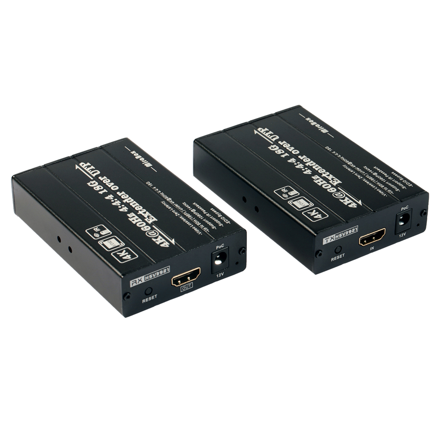 HDCP2.2 4K@60Hz 4:4:4 18Gbps 4kHDMI Extender over Cat6 up to 60m with IR remote control Support PoC