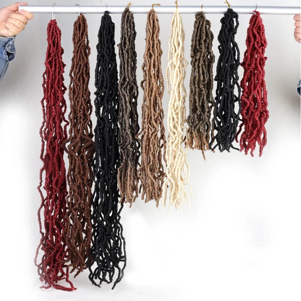 Оптовая цена частная марка boho water curl 18 24 36 дюймов Синтетические вязаные крючком волосы удлинитель Омбре мягкий искусственный nu locs