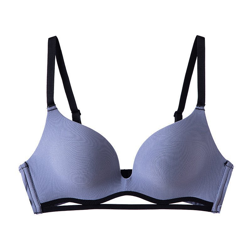 Ladies sexy light underwear glossy comfortable gather wire free adjustable bra