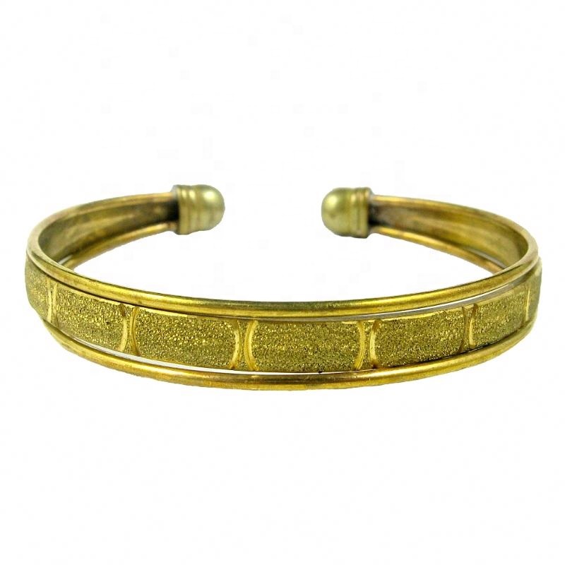 Elegant wedding jewelry adjustable gold plated brass pakistani gold bangles design for girls