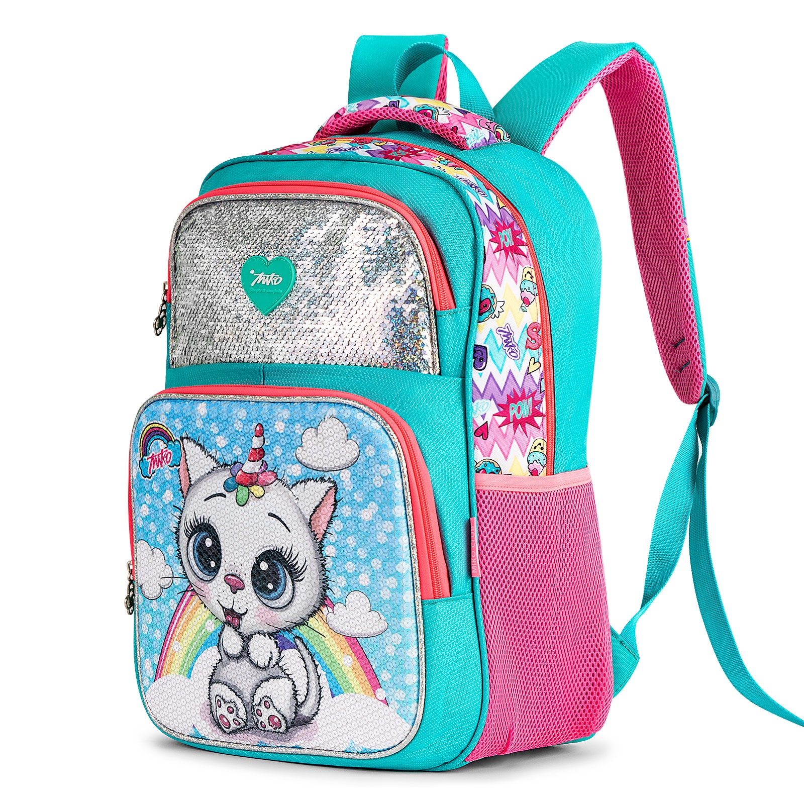 3D EVA мультфильм Блестящий блёстки Cartable Scolaire милый школьный рюкзак детские рюкзаки с единорогом сумка для девочек