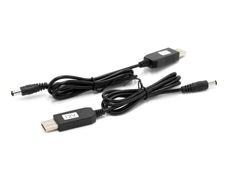 Повышающий трансформатор постоянного тока 5 В до 9 в 12 В 500 мА, USB-кабель 5,5*2,1 мм для маршрутизатора, светодиодной ленты