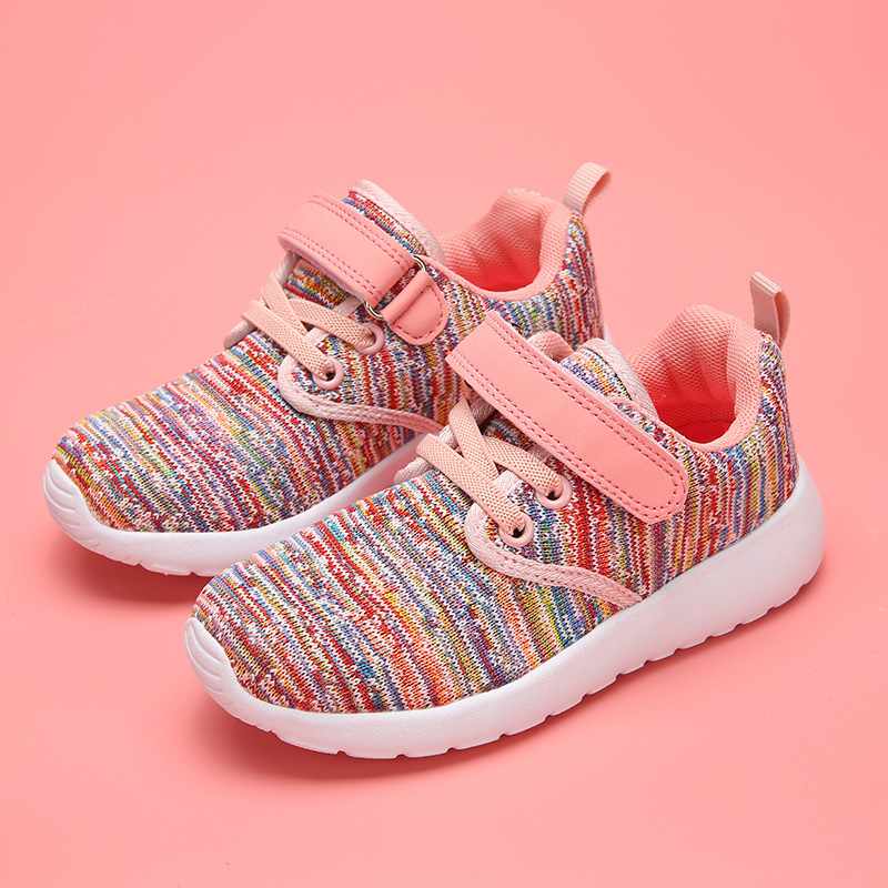 Markdown Sale Pink Color Cotton Fabric Lining Material Plum Color Kids Shoes