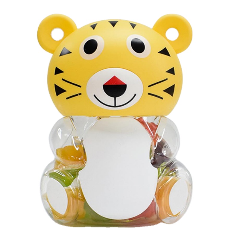 cartoon animal toys assorted flavors Soft Jelly candy mini fruit cups
