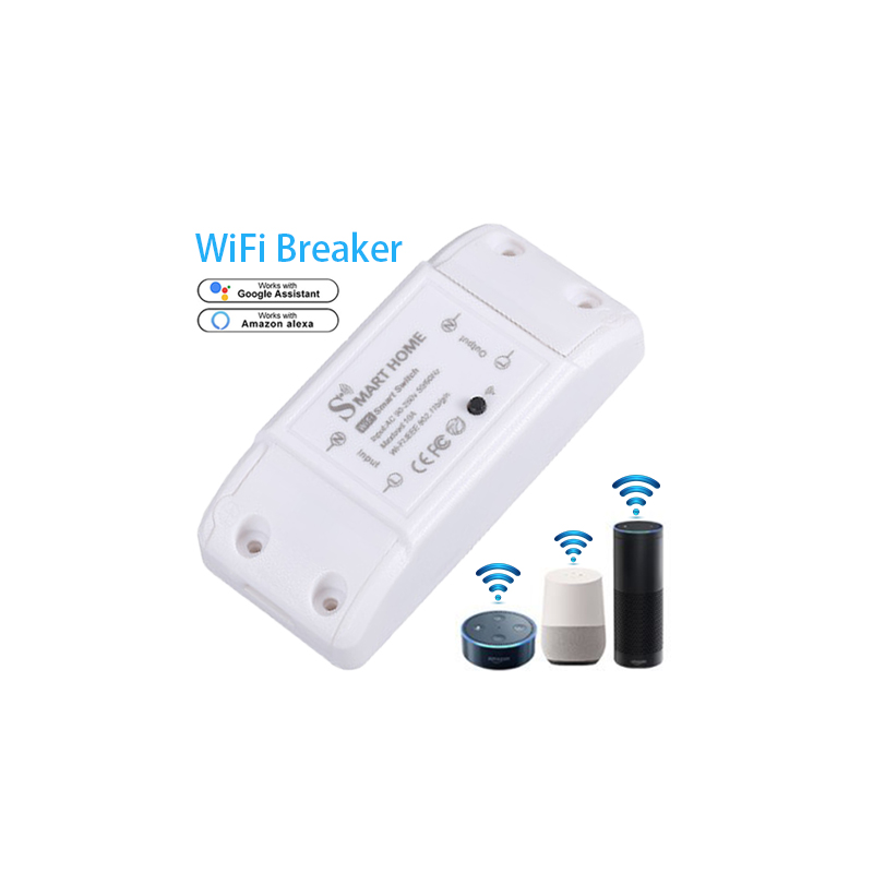 Tuya Alexa Google Home Voice Control Mini WiFi Wireless Smart Switch Controller For LED light from Trolink
