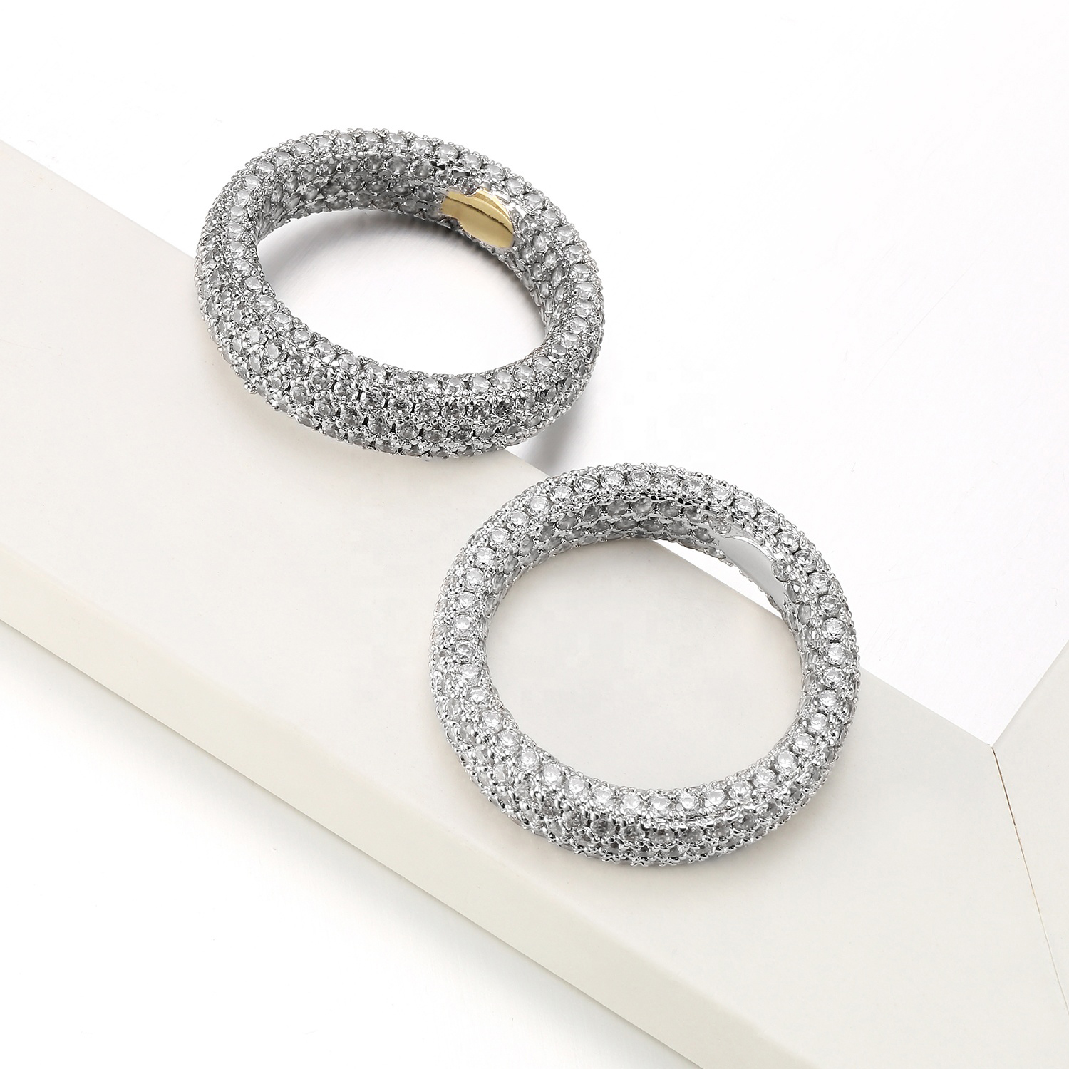 Серебряное микро проложить bling кольцо ювелирные изделия мужское кольцо