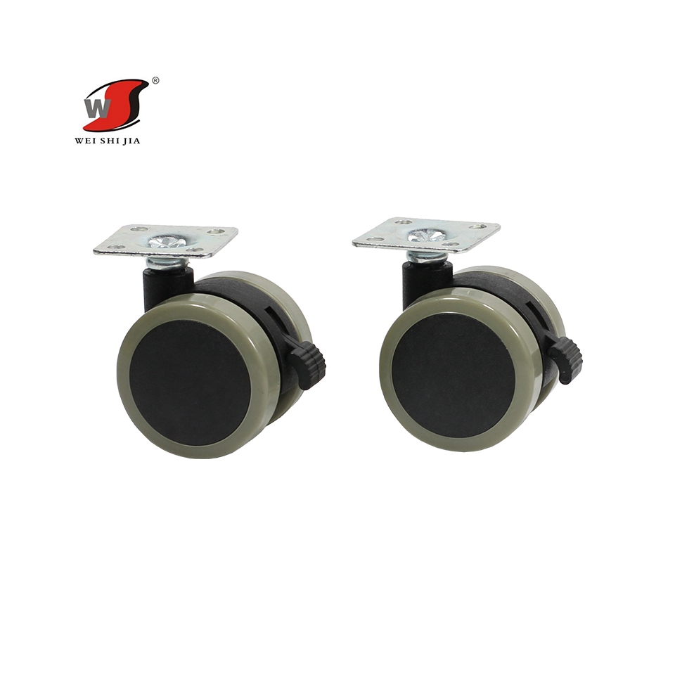Furniture casters, PU side mute universal wheels, office chair wheels,