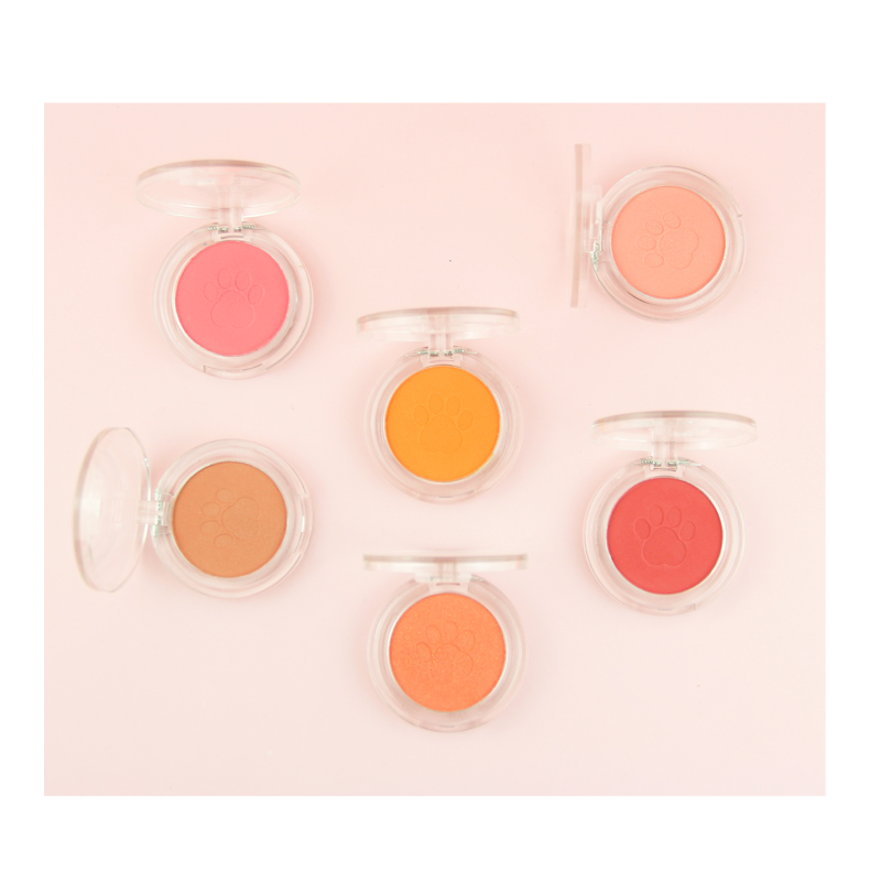 Private label bronzer and palette creme empty package 10 colors matte pressed blush