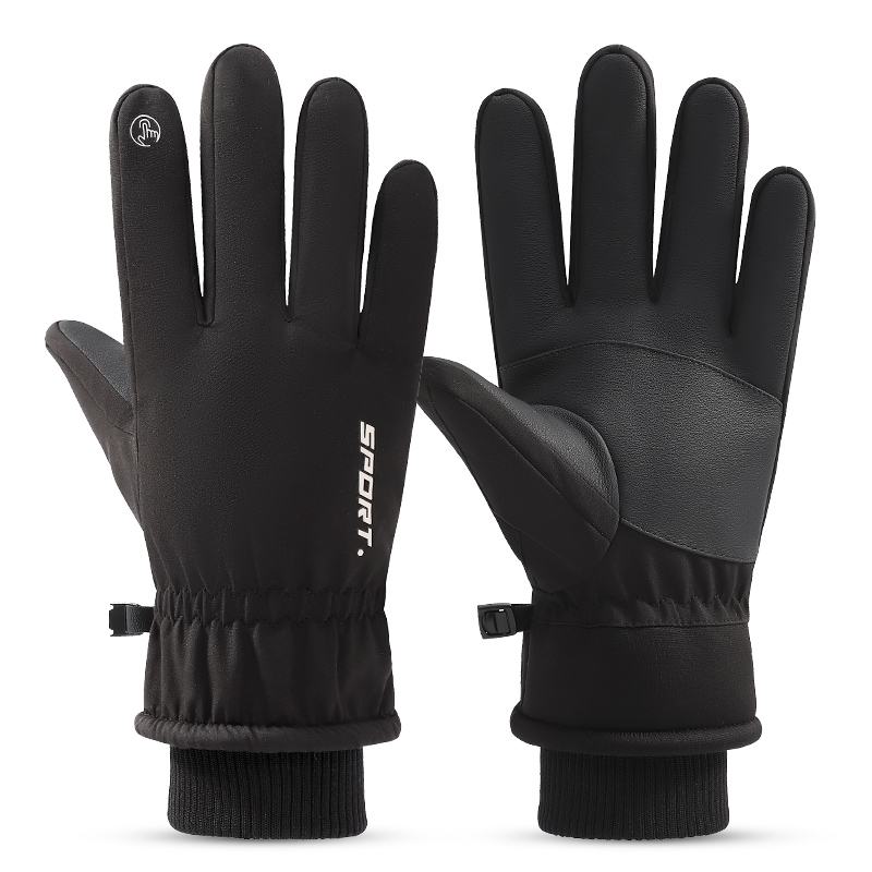 New arrive thicken waterproof touch ski snowboard mens winter sports cycling gloves for motorcycle
