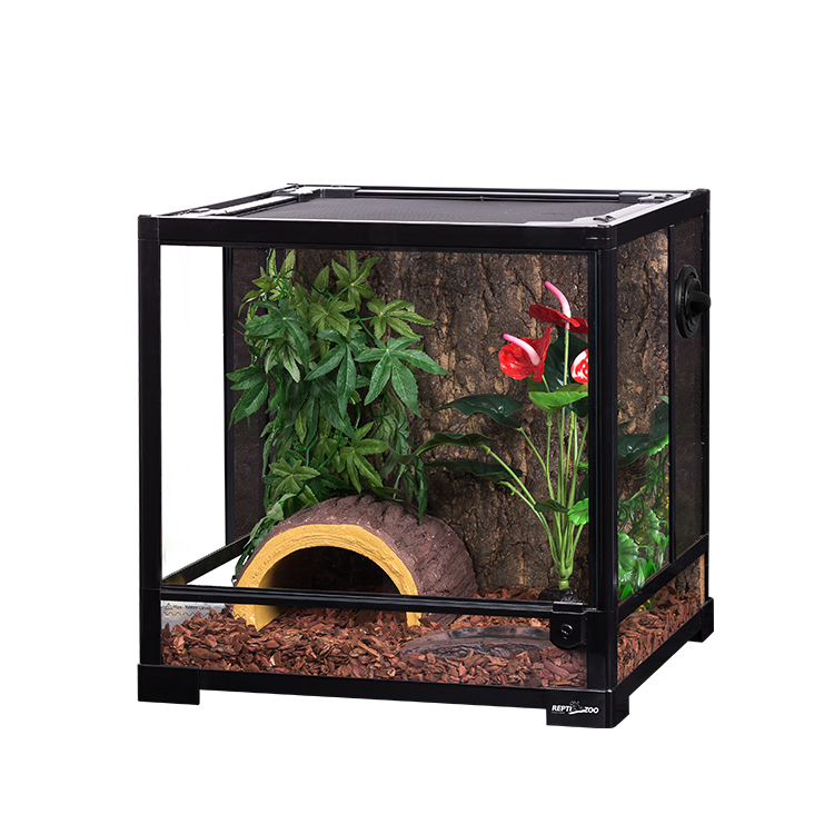 REPTI ZOO RK series 18x18x18 дюймов маленький стеклянный террариум в комплекте для рептилий и амфибий