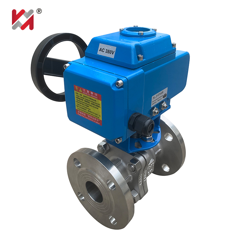 Stainless steel electric flange ball valve