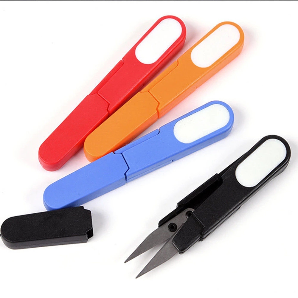 1PCS Paper Scissors Portable Stationery Sewing Scissors Office Supplies Student Paper Cutting Tool Color Random