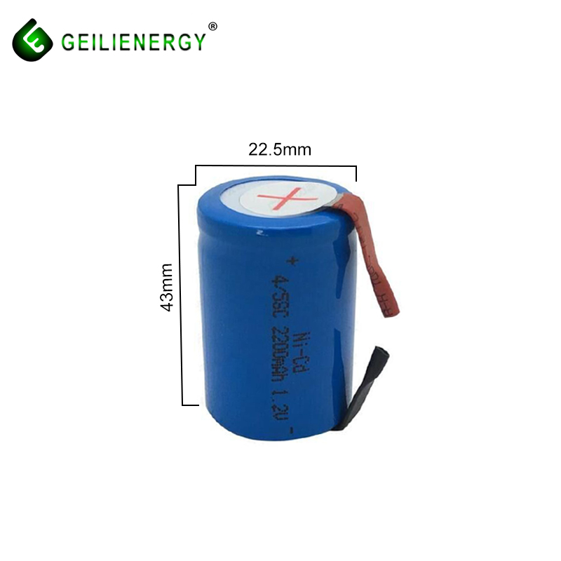 Аккумуляторная батарея Geilienergy 4/5 sc nimh 1,2 в sc 2200 мАч для пылесоса