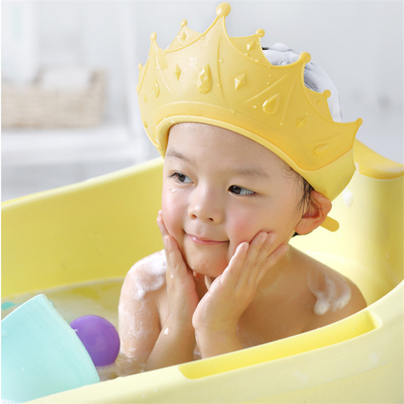 Wholesale kids bath hat shampoo shower hat eva adjustable baby shower caps