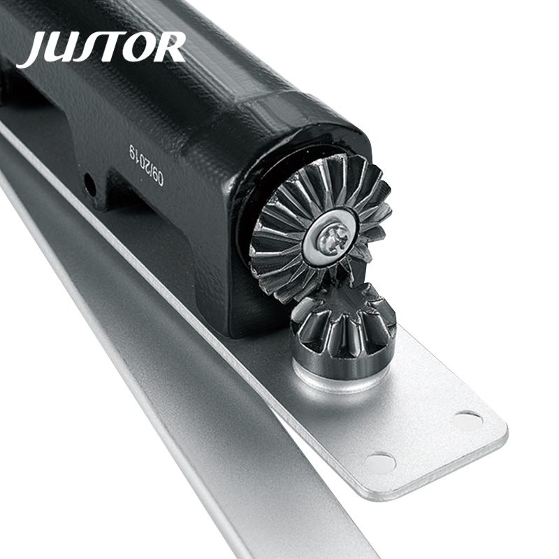 JUSTOR Customized Heavy Duty Automatic Hydraulic 40-100 KG Iron Casting EN2-4 Adjustable Cam Action Hidden Door Closer