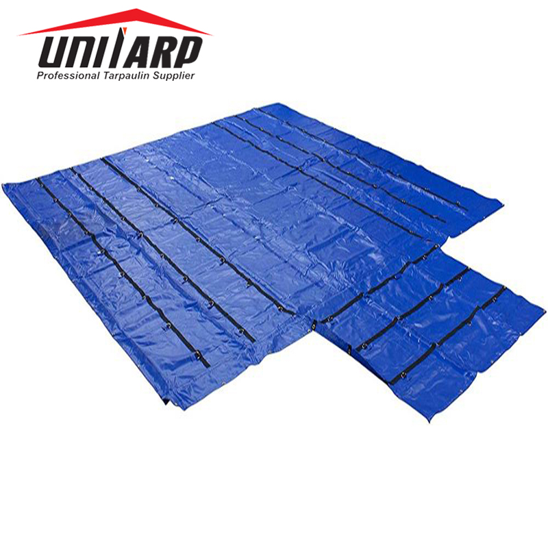 Unitarp 24 "x 27" 8 "капля 18oz грузовик с плоской платформой чехол Heavy Duty с ПВХ покрытием брезент винила черный брезенты пиломатериала