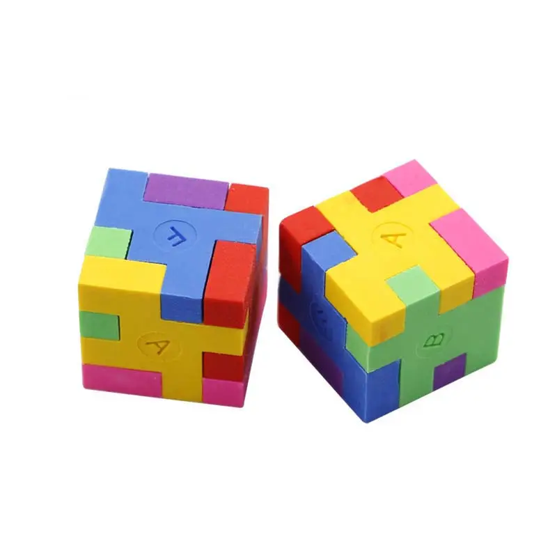 Promotion Wiping Pencil Products Puzzle Toy& Gift Rubik's cube 3D Eraser