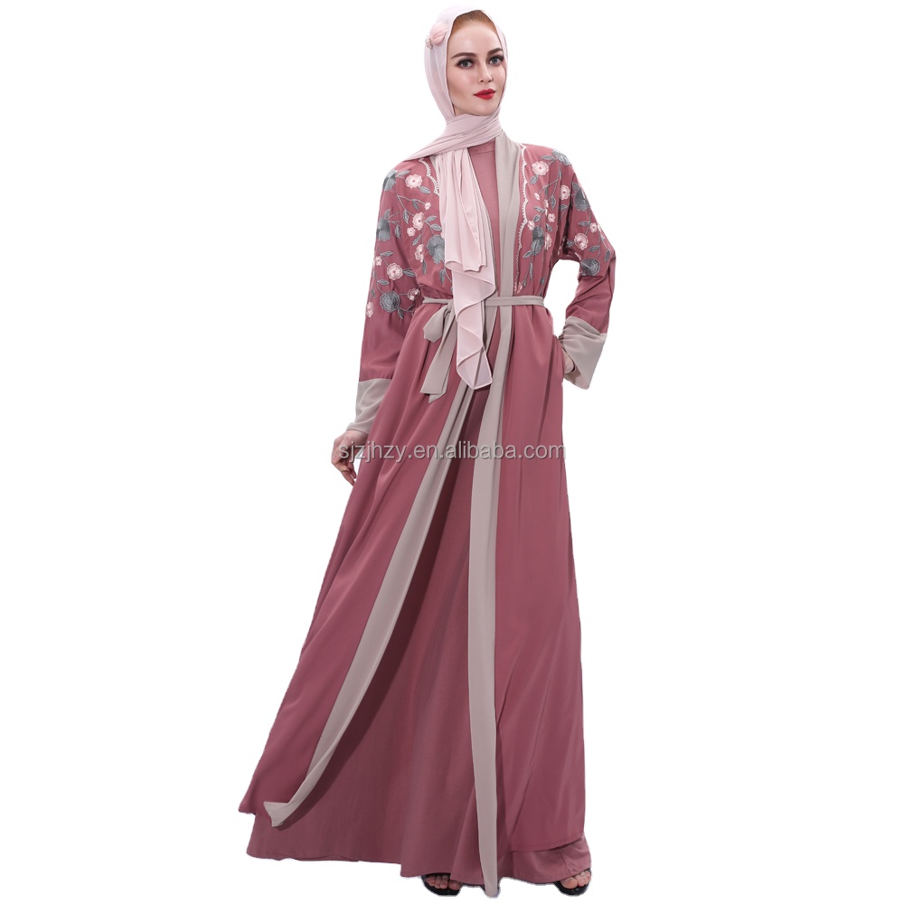 Turkish Abaya Dubai Muslim Dress Open Abayas from Dubai Women 2021 Shifon Abaya